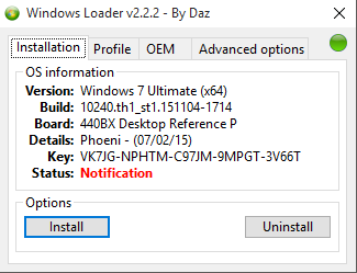 Windows 7 Loader by DaZ - Activator Windows 7 Ultimate!