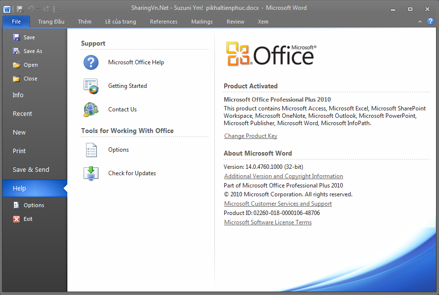 Office 2010 Professional Plus Activator Keys For Free