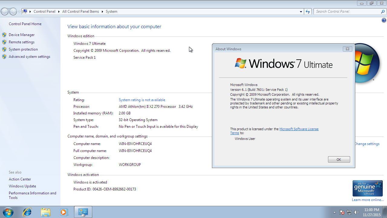 cle windows 7 ultimate